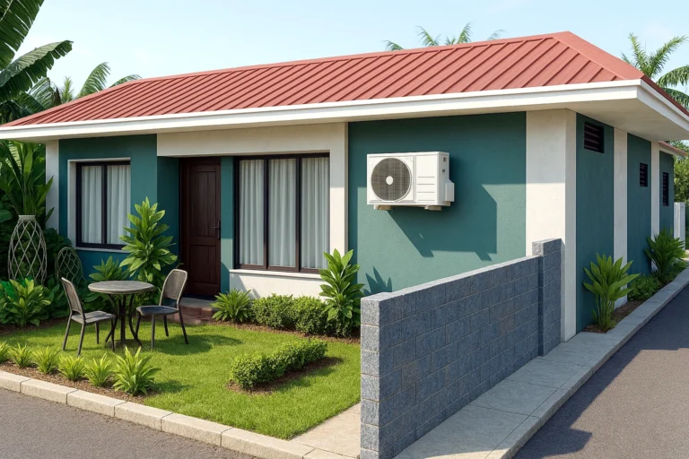 Premium cottage and farmhouse surrounded by lush greenery at Vaidik Greens Resort, Jhansi.